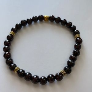 Beautiful Dark Red Garnet Stone Bracelet